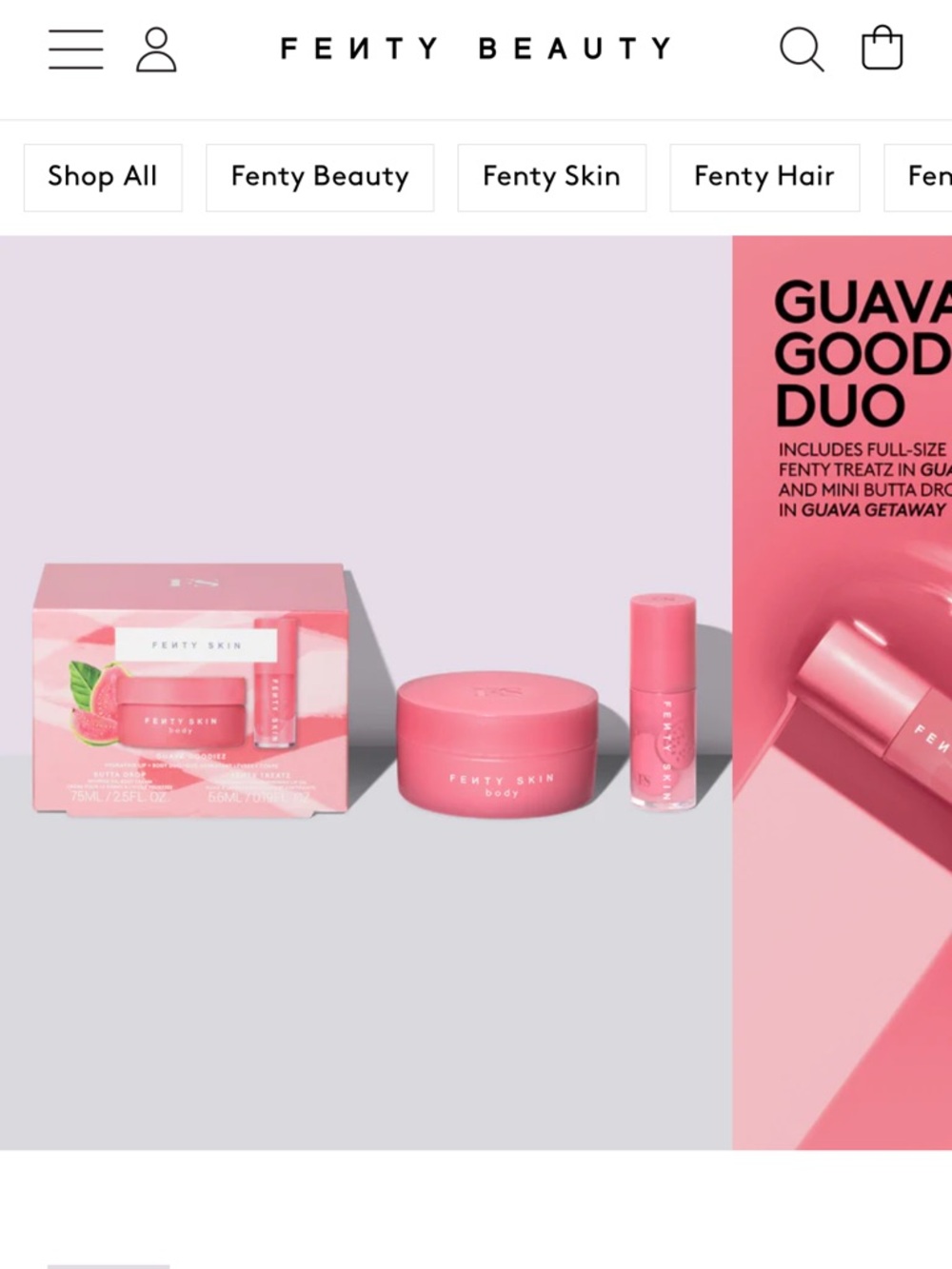 Fenty Beauty Guava Glow Set - Pink